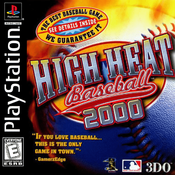 High Heat Baseball 2000 box art for Playstation